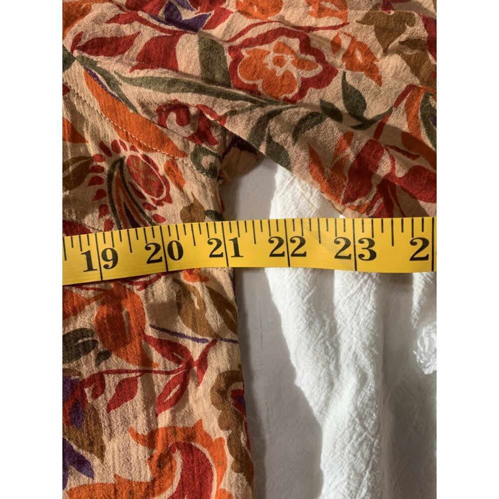 Lauren Ralph Lauren Cotton Multicolor Floral Button-Up Collared Shirt Size 1X - Picture 3 of 6